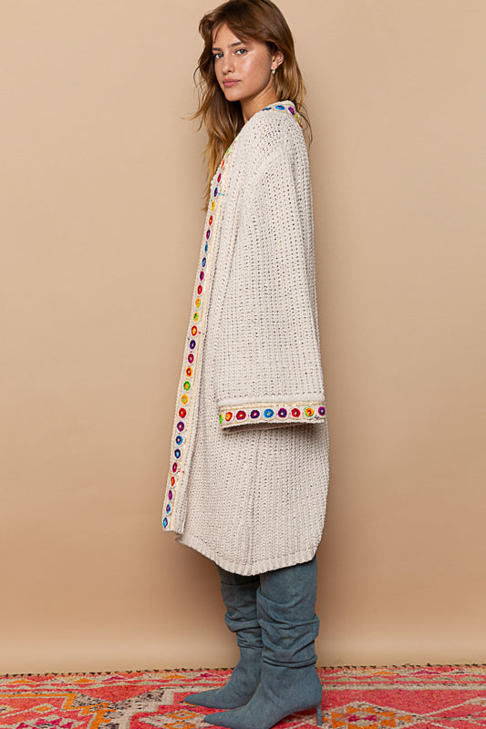 Gospic Open Front Cardigan