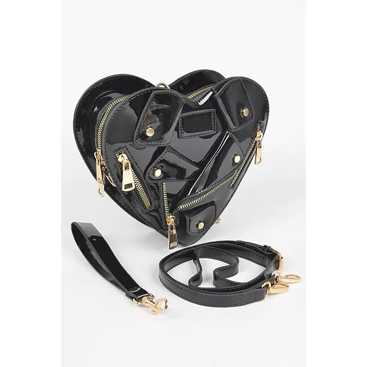 Tuxedo Heart Crossbody Bag