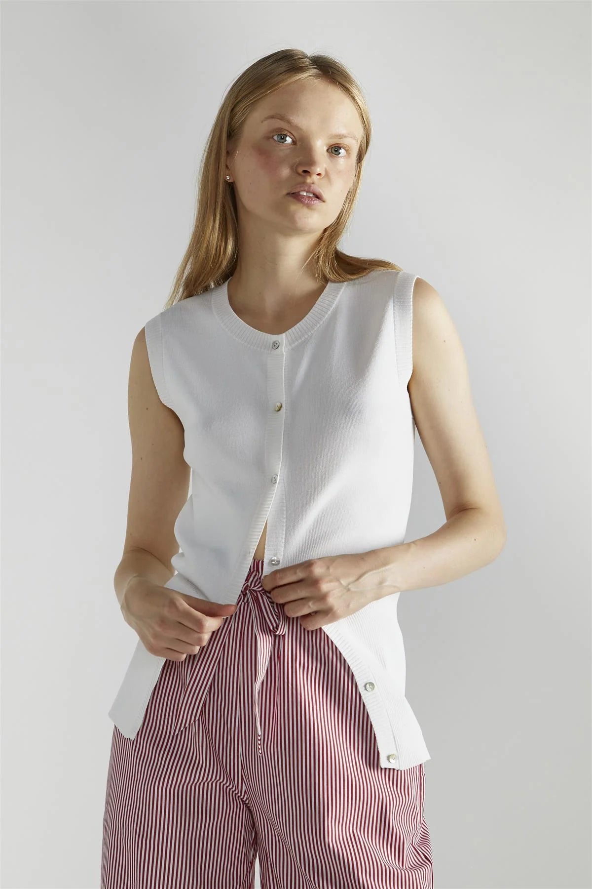 Bella Button Front Vest