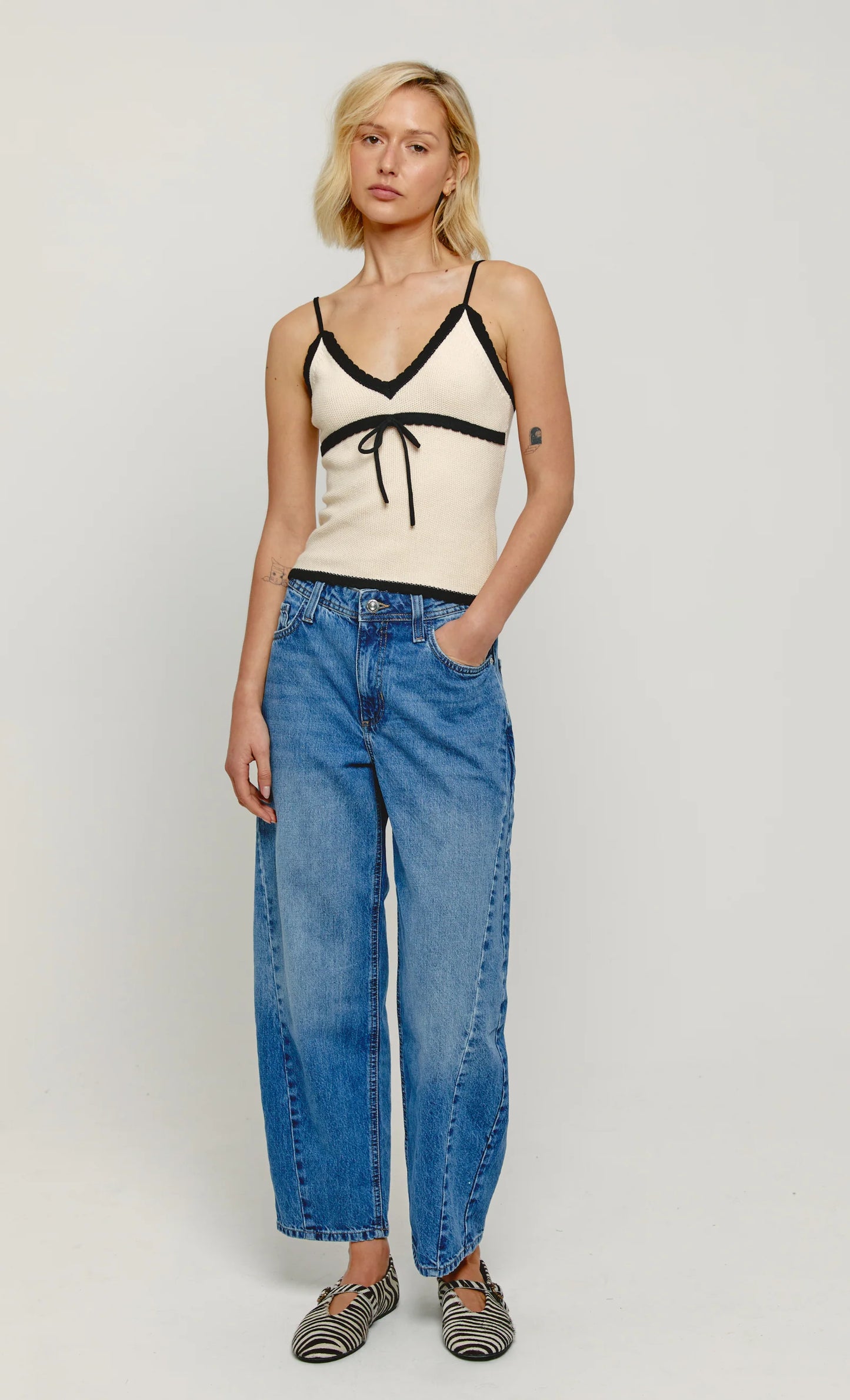 Scalloped Edge Knit Top