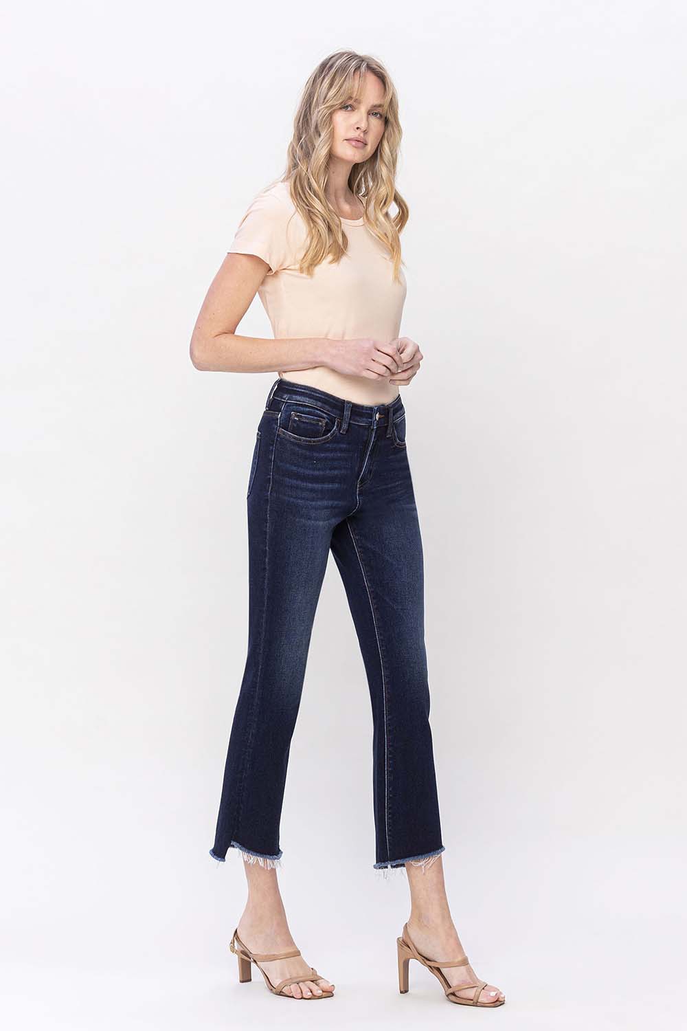High Rise Split Hem Flare