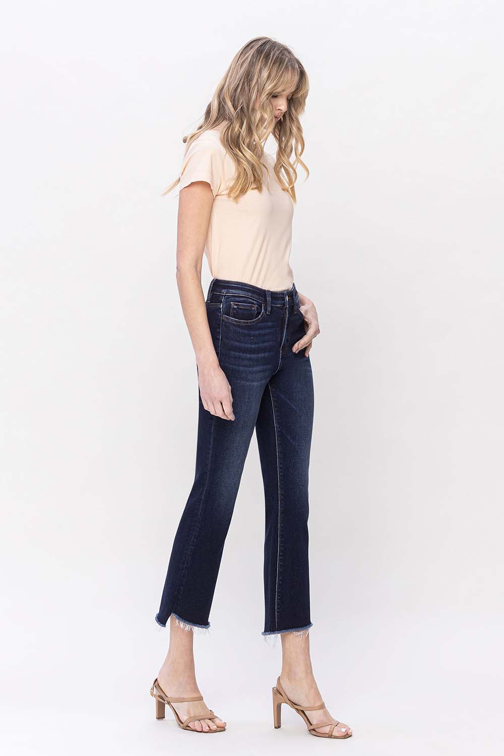 High Rise Split Hem Flare