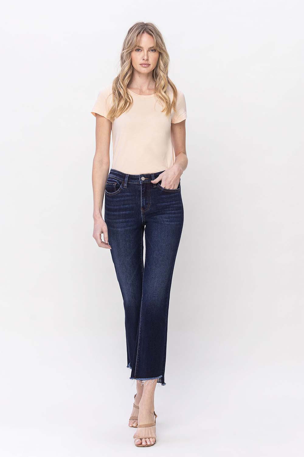 High Rise Split Hem Flare