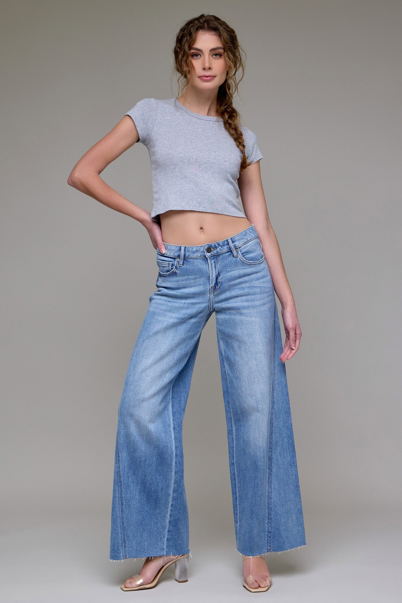 Forward Seams Wide Leg