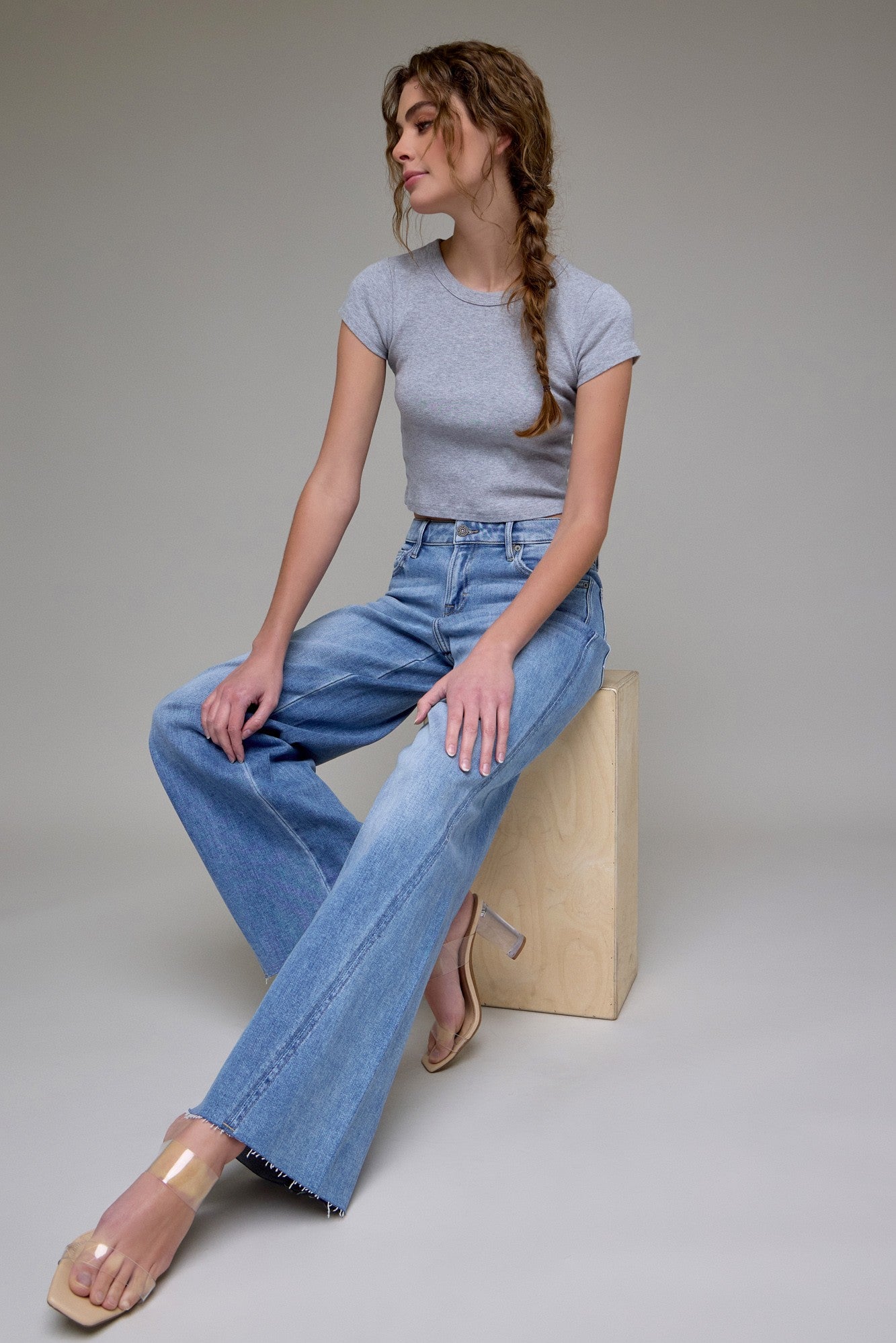 Forward Seams Wide Leg