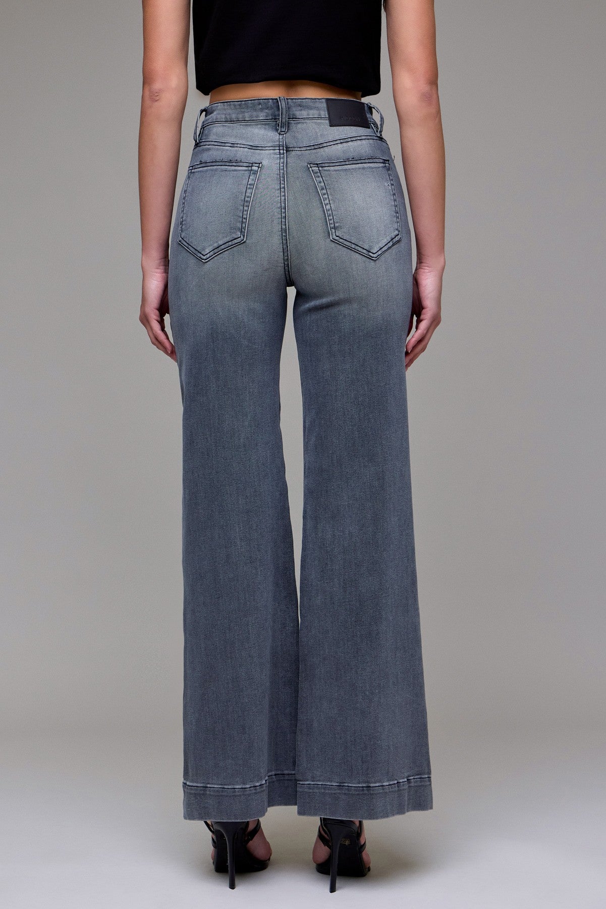 Pintuck High Rise Comfort Flare