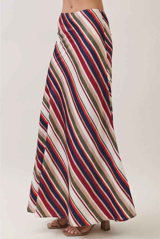 Paradise Stripe Maxi Skirt