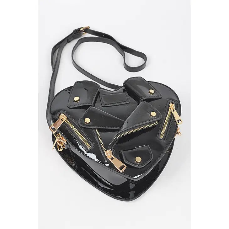 Tuxedo Heart Crossbody Bag