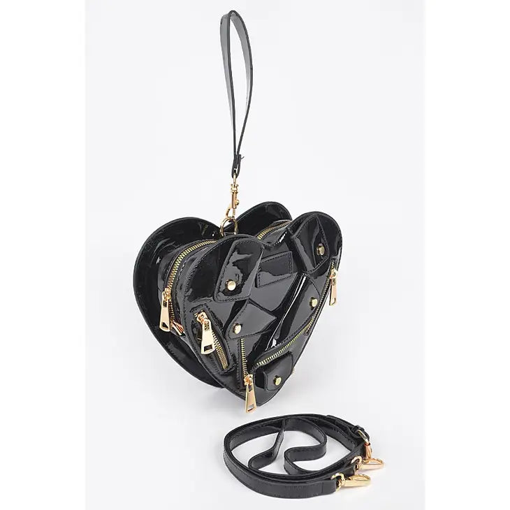 Tuxedo Heart Crossbody Bag