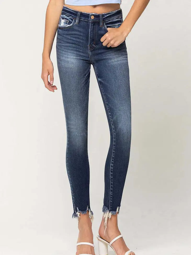 HR Frayed Hem Skinny Jean