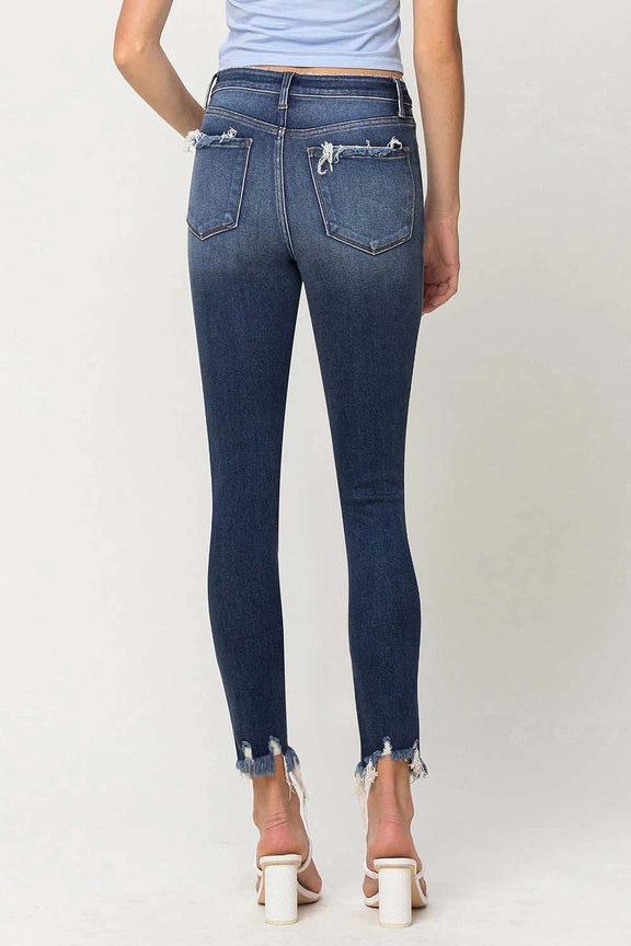 HR Frayed Hem Skinny Jean