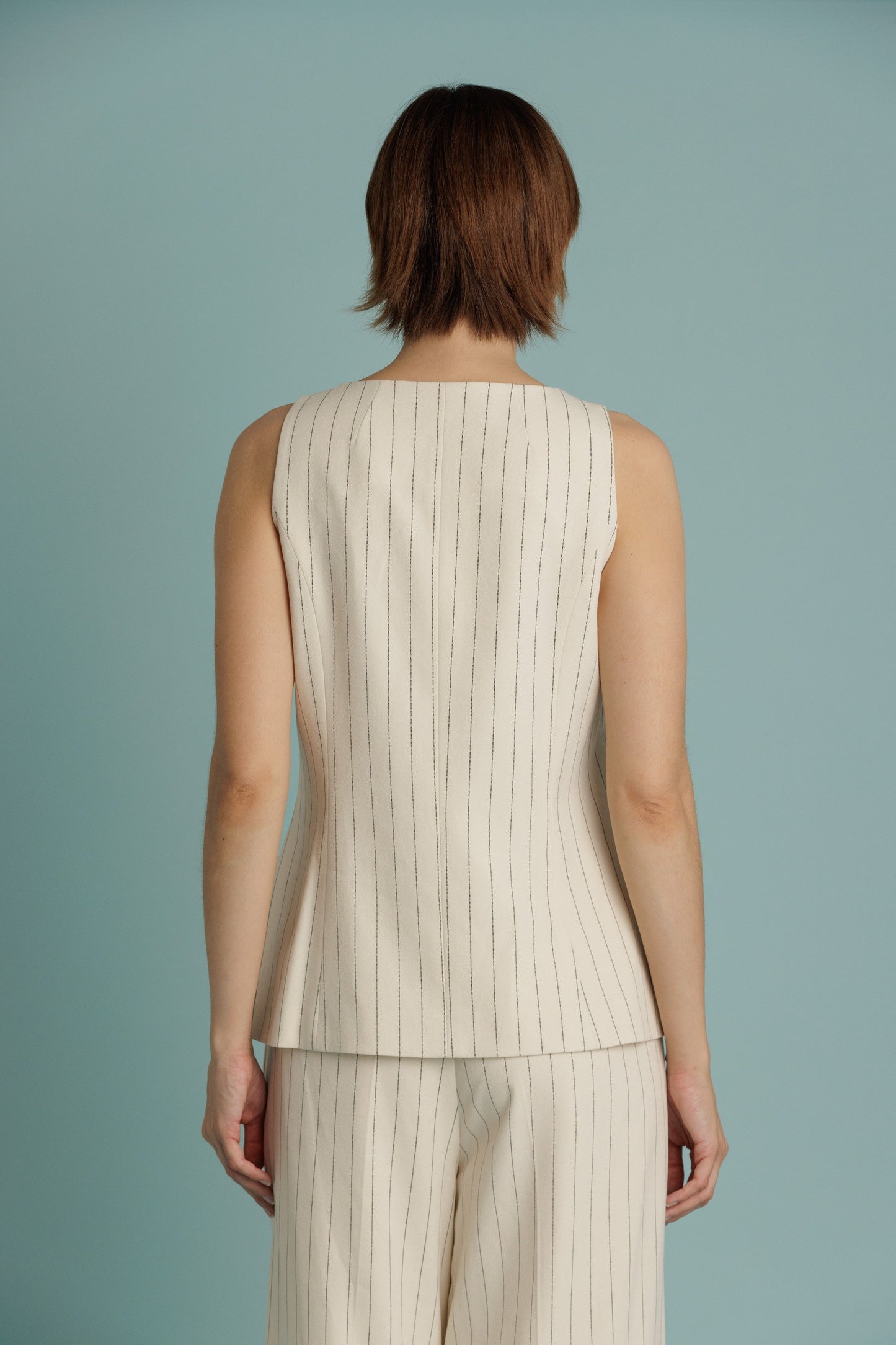 Striped Tailored Vest