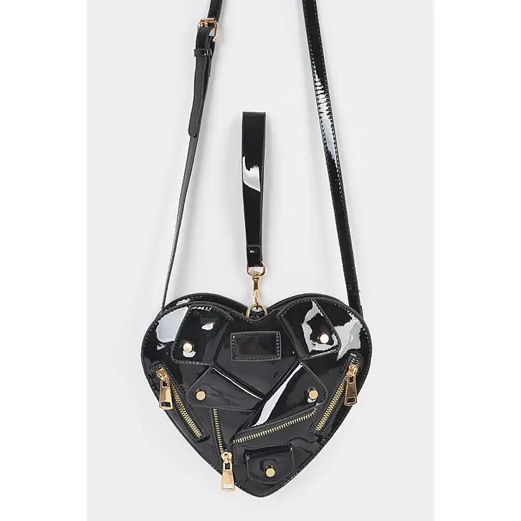 Tuxedo Heart Crossbody Bag