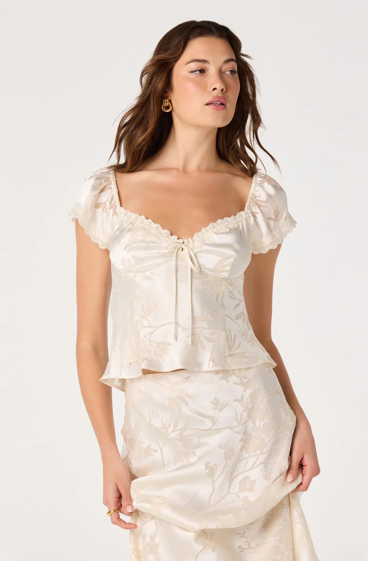 Vanessa Floral Cap Sleeve Top