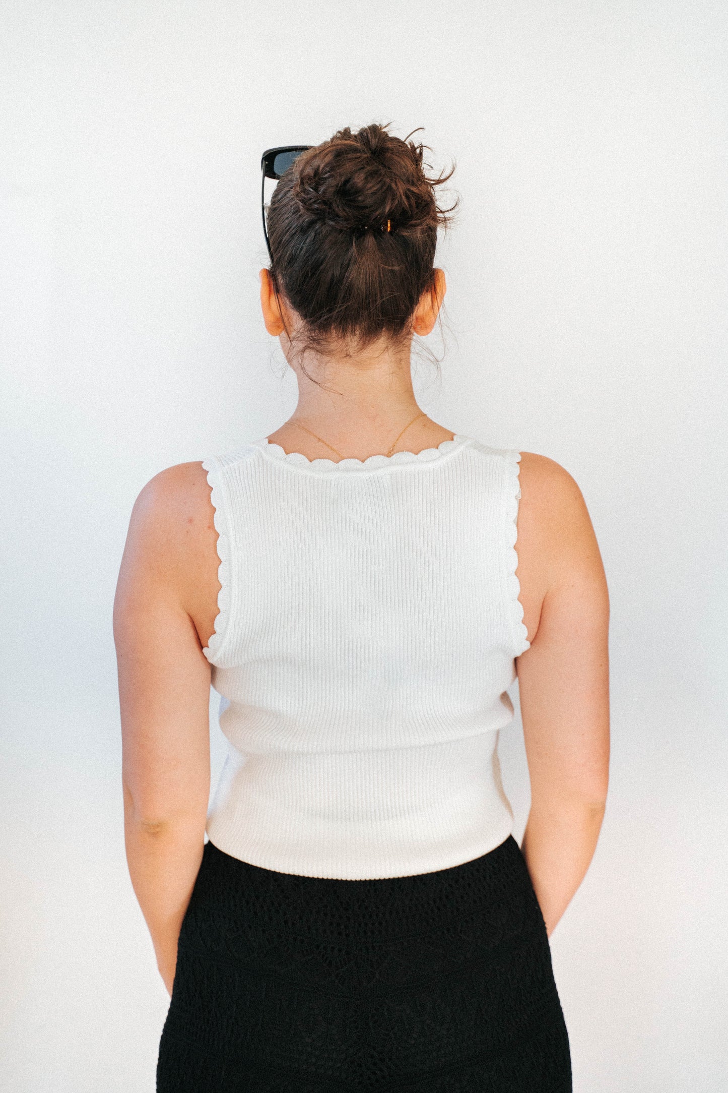 Scallop Knit Tank