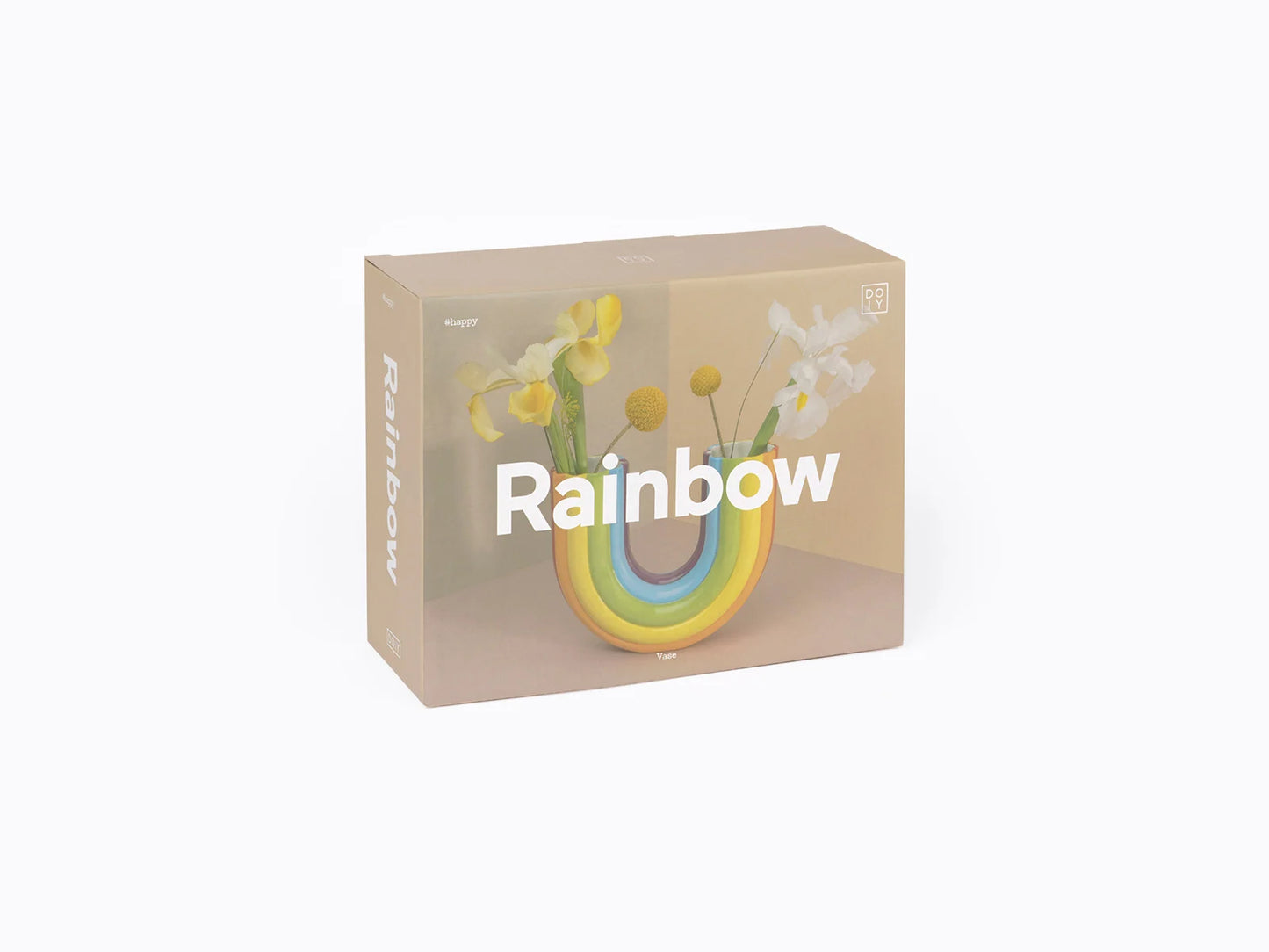 Rainbow Macaroni Vase
