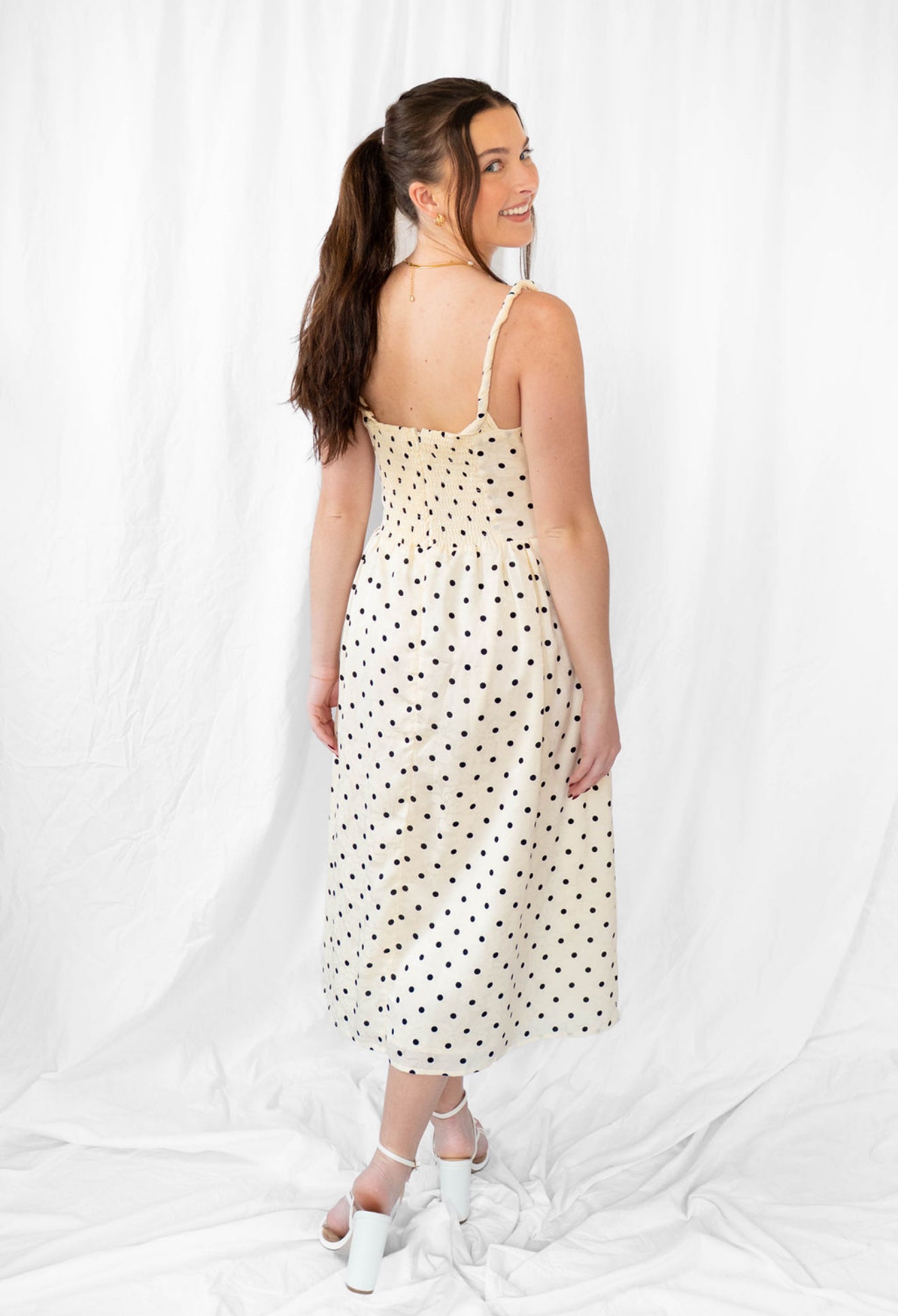 Polka Polka Midi Dress