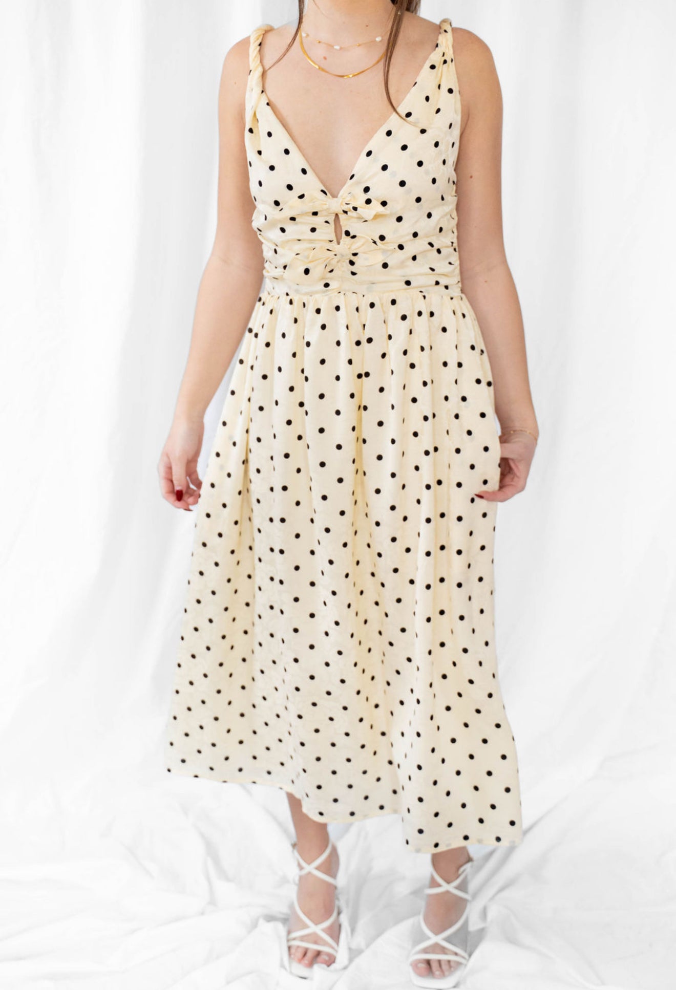 Polka Polka Midi Dress