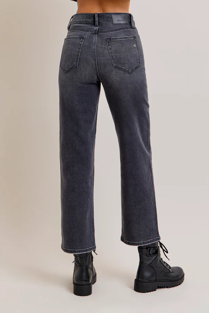 Ella Charcoal Wide Straight