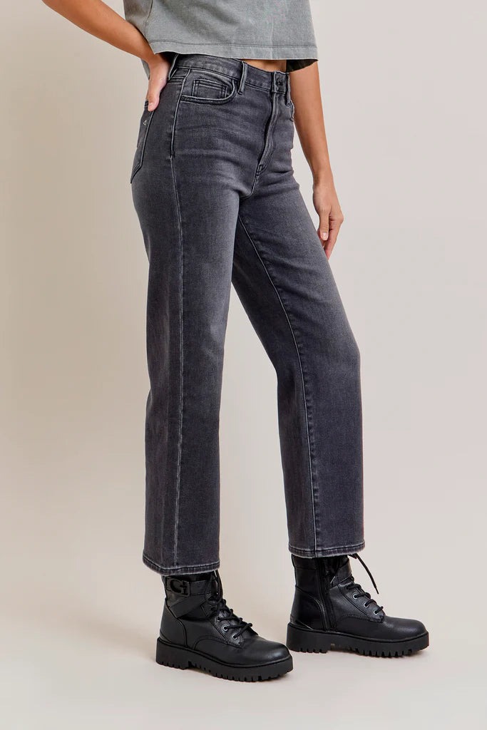 Ella Charcoal Wide Straight