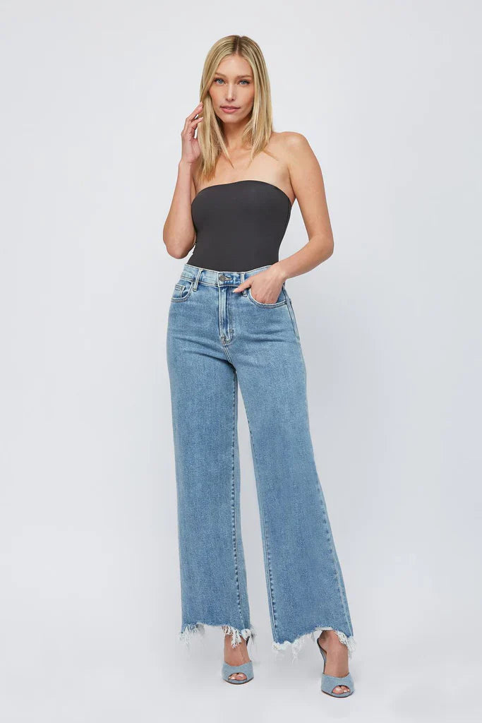 Frayed Logan HW Jeans