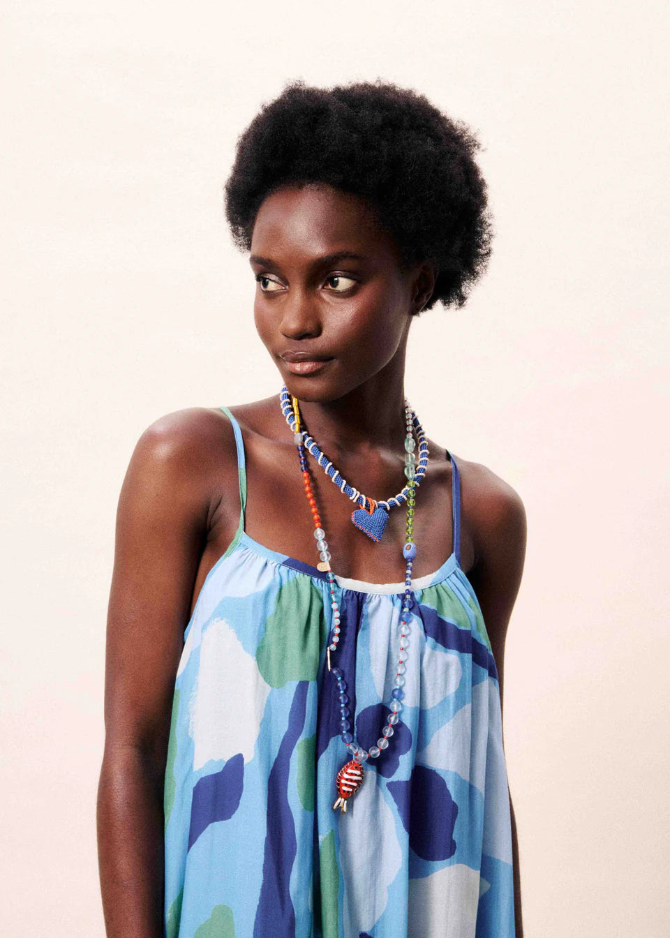 Andaman Dress Blue Water Lily
