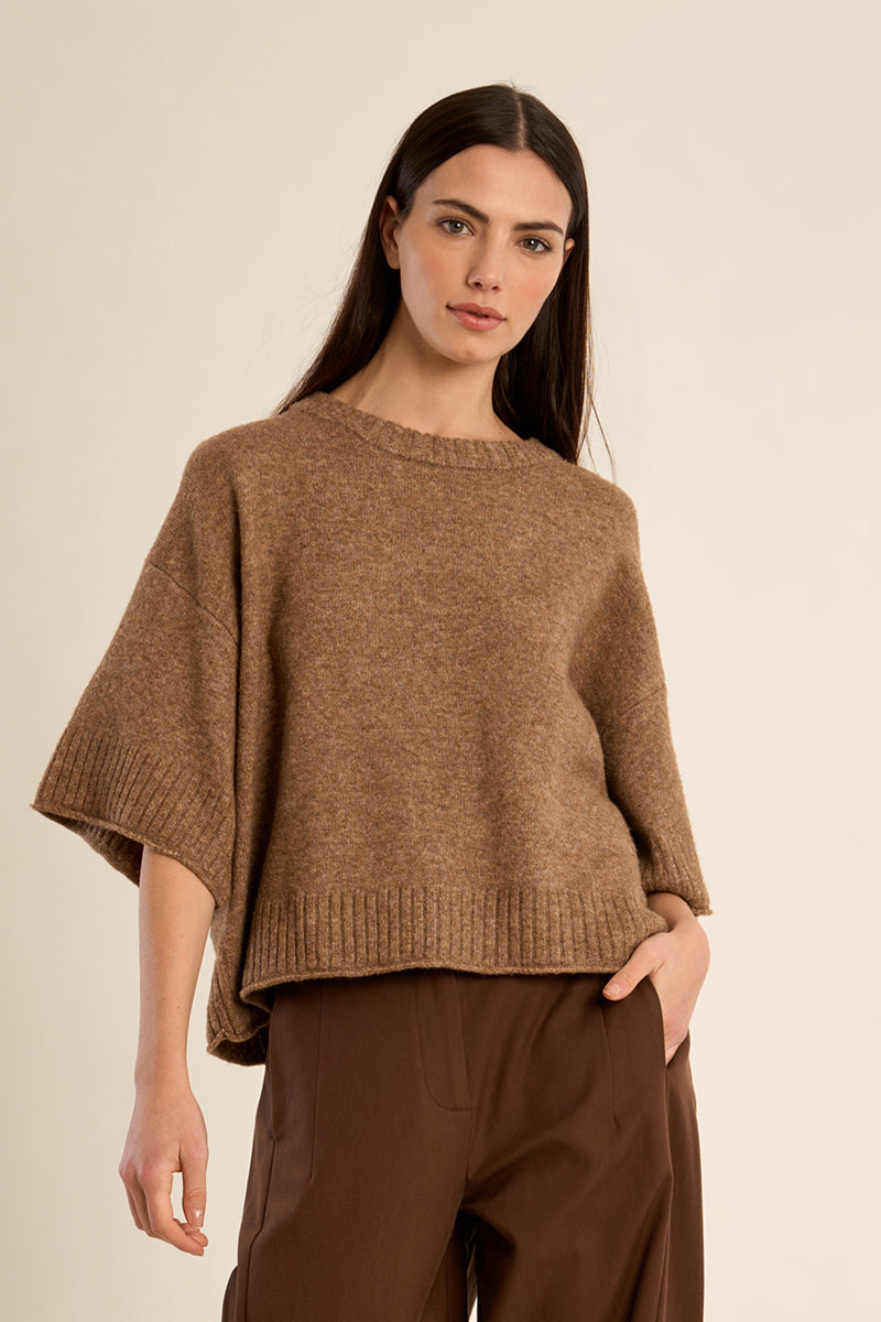 Ana Camel Knit Sweater