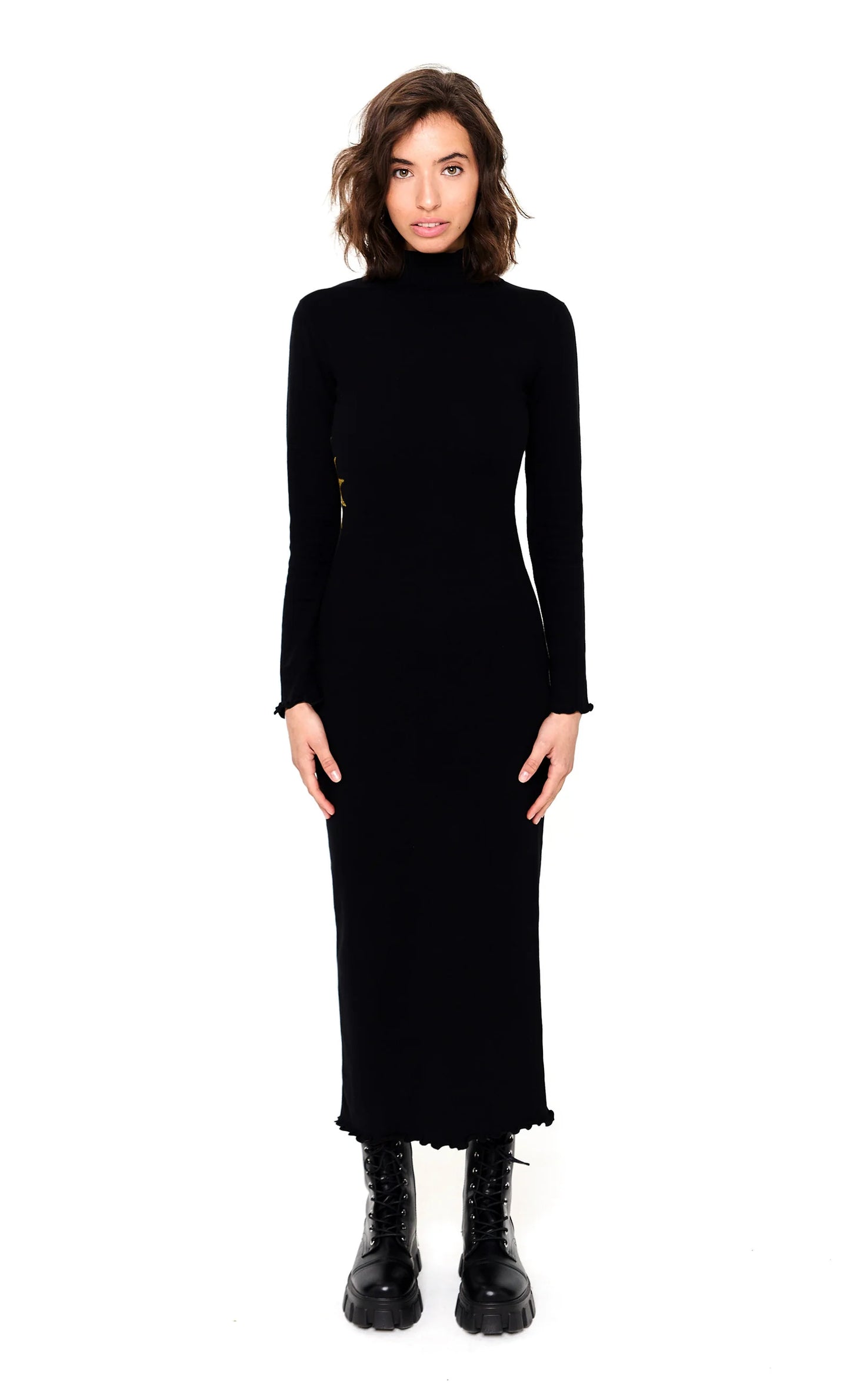 Lurex Sun Cutout Maxi Dress