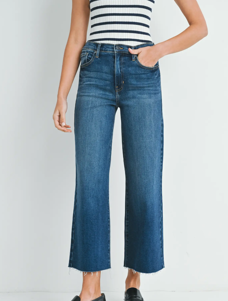 Scissor Cut Wide Leg Denim