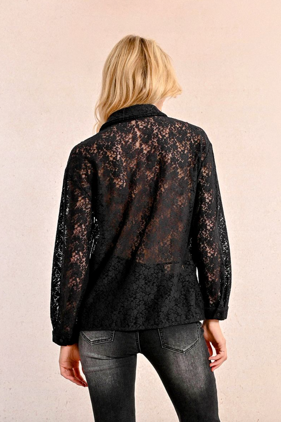 Lacey Button Up