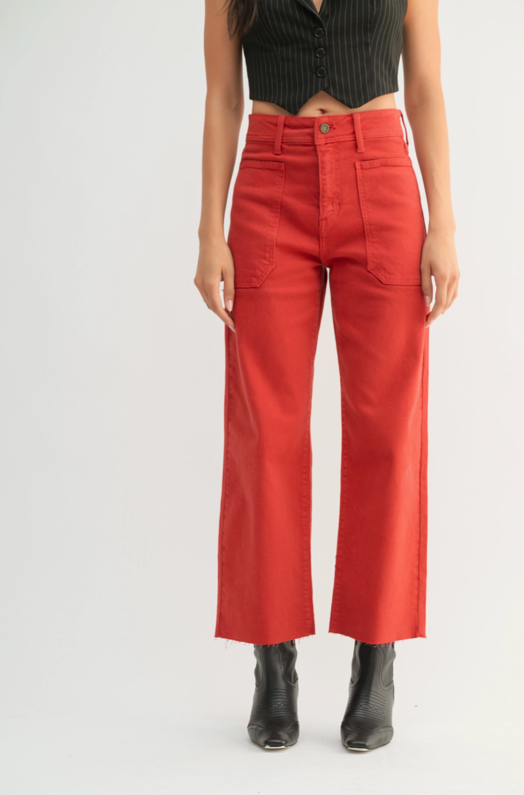 Cranberry Utility Jeans