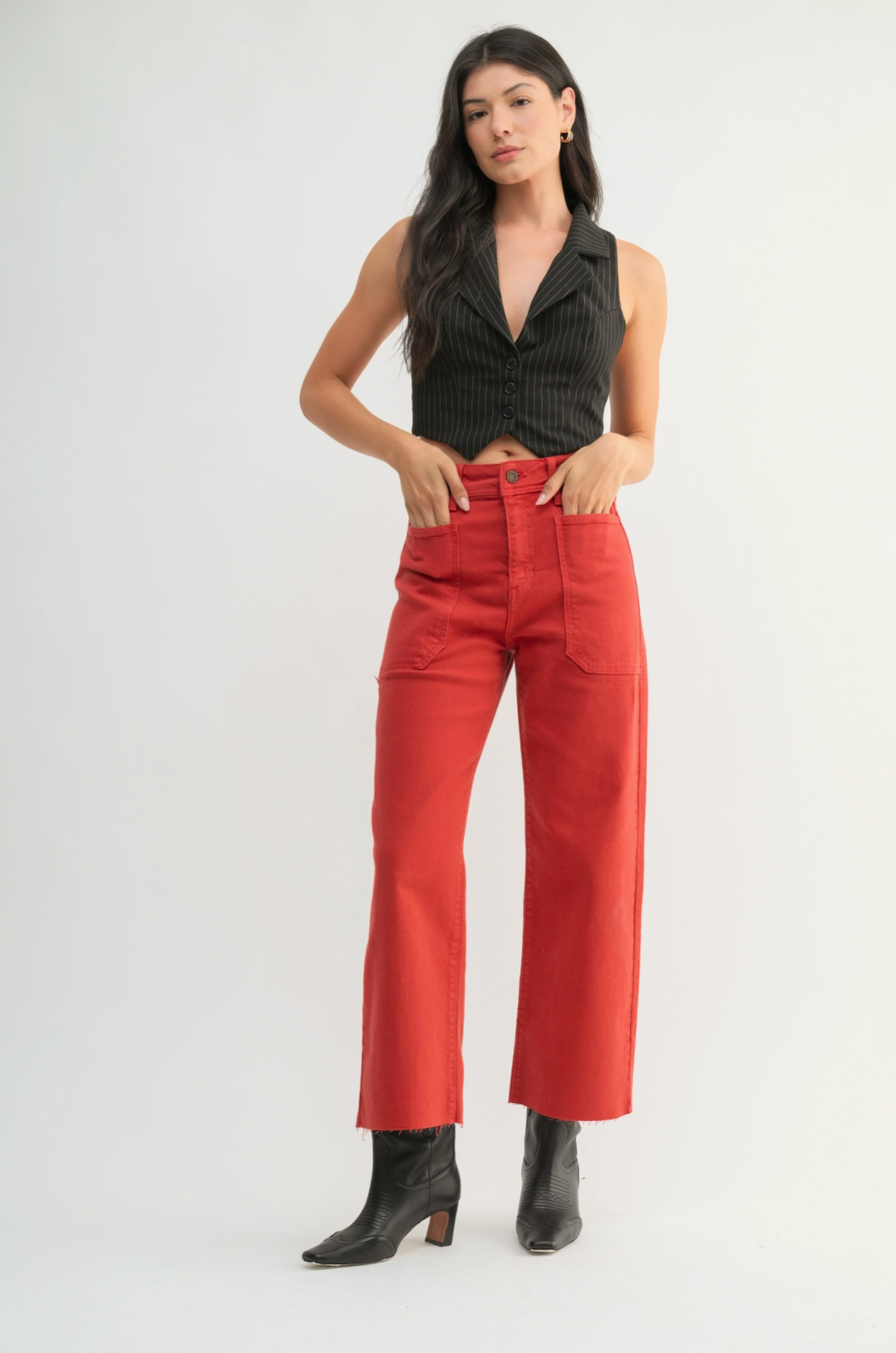 Cranberry Utility Jeans