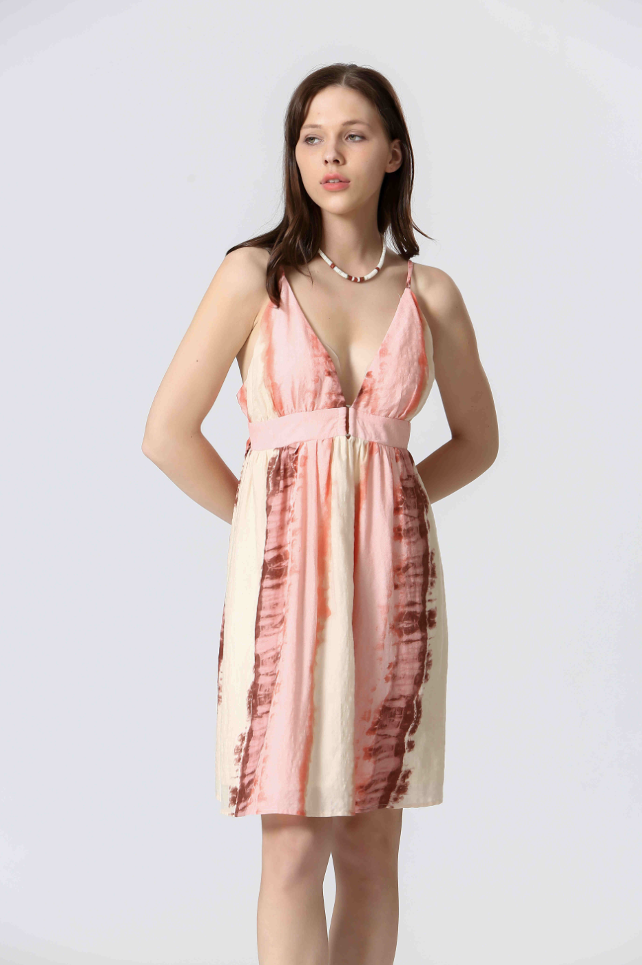 Tie Dye Pink Mini Dress