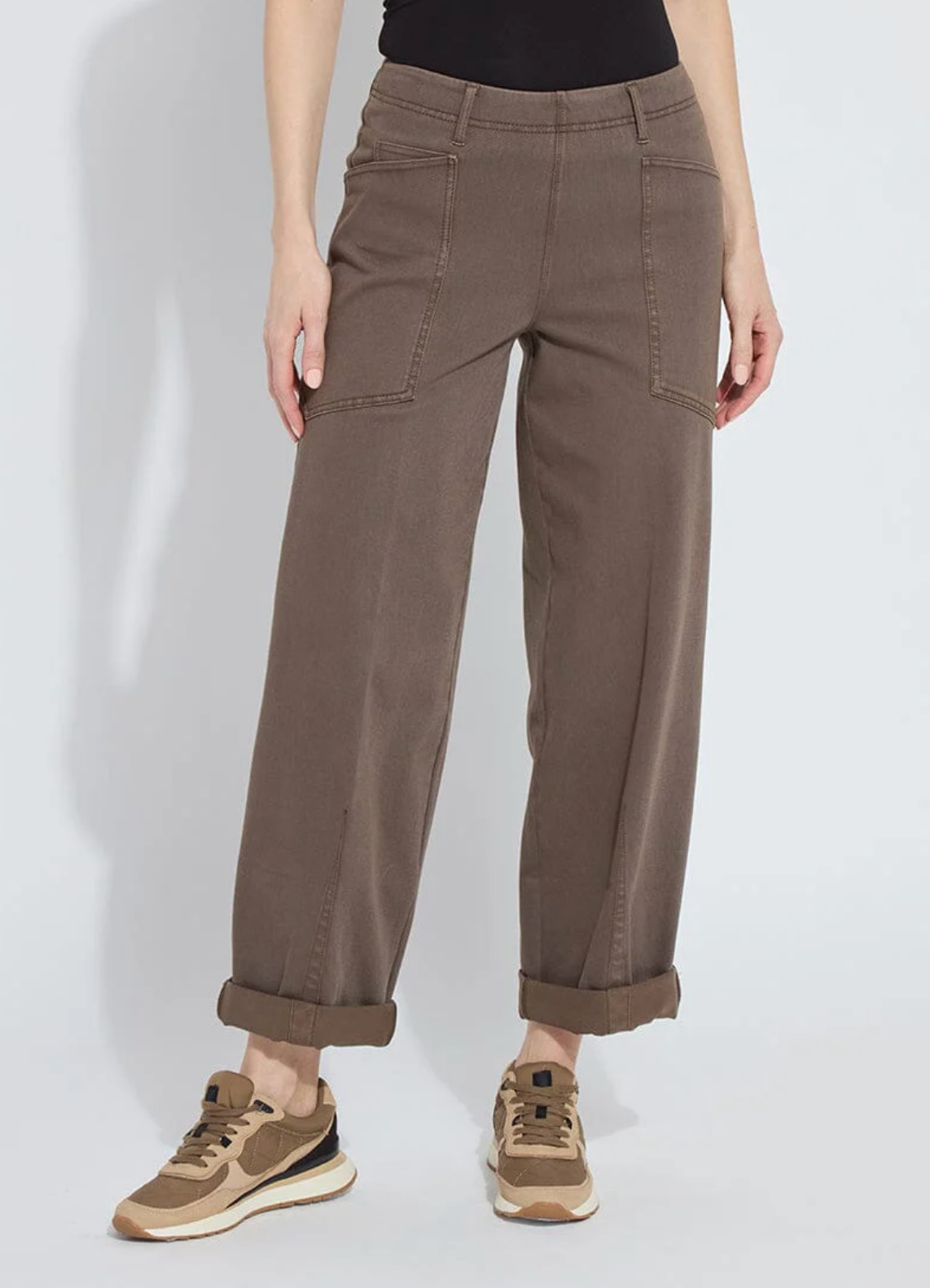 Penelope Curved Cuffed Denim