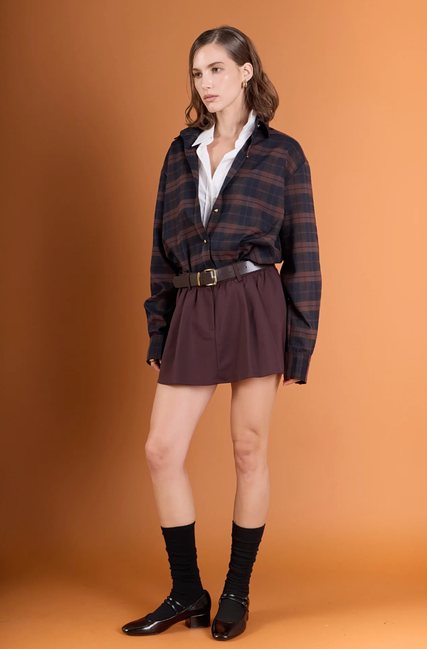 Sasha Check Shacket