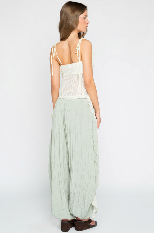 Sage Balloon Trouser