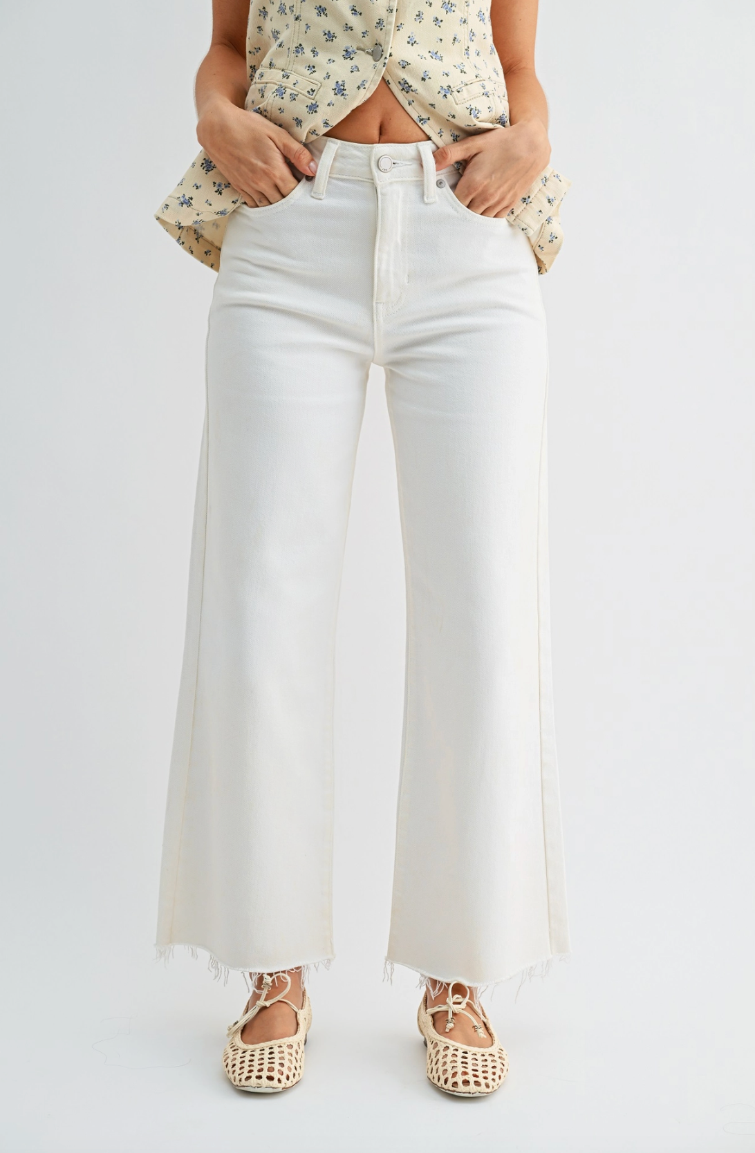 Slim Scissor Cut Wide Leg Jean