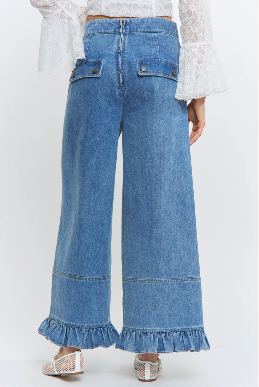 Ruffle Hem Demin