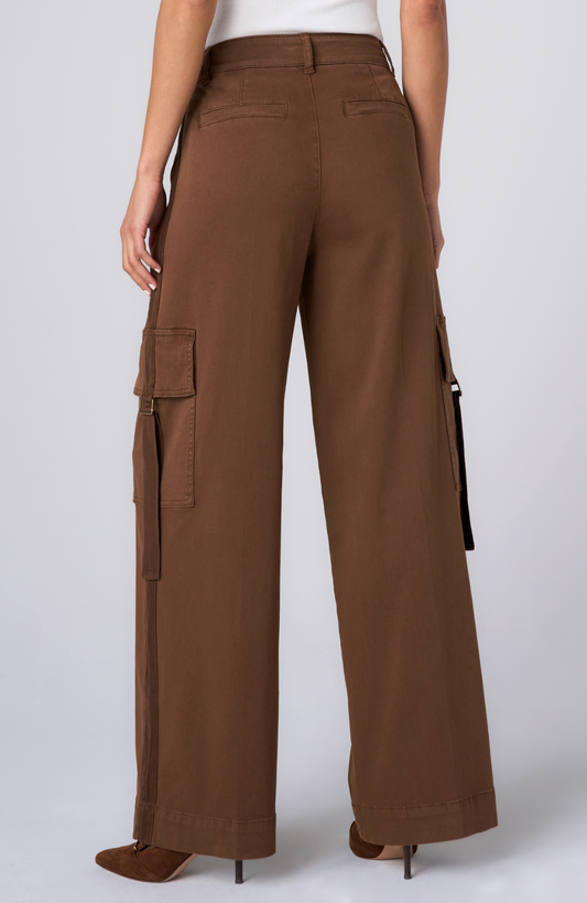 Mid Rise Wide Leg Cargo Pants