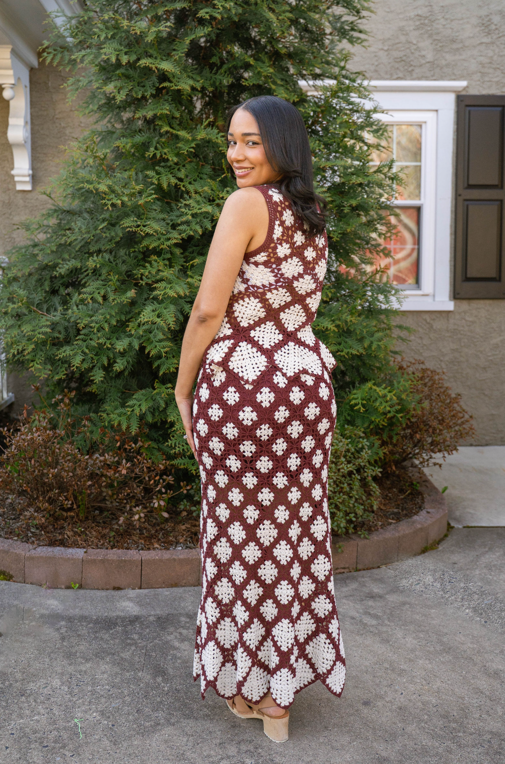 Crochet Flare Tank Top