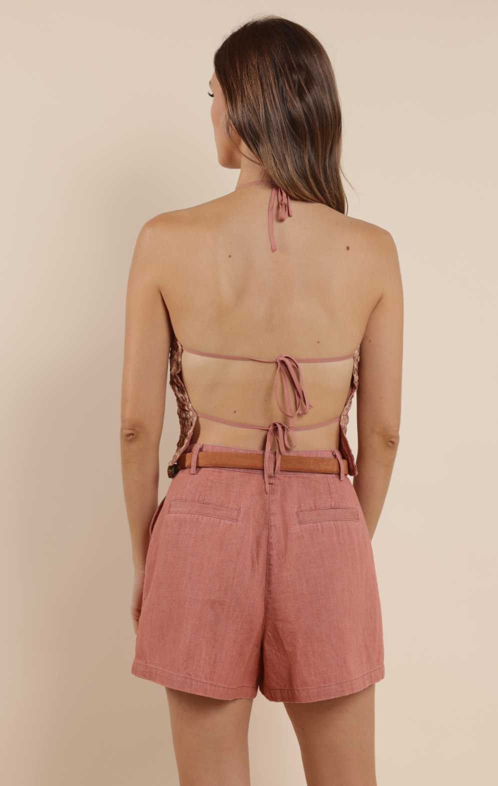 Terracotta Open Back Halter