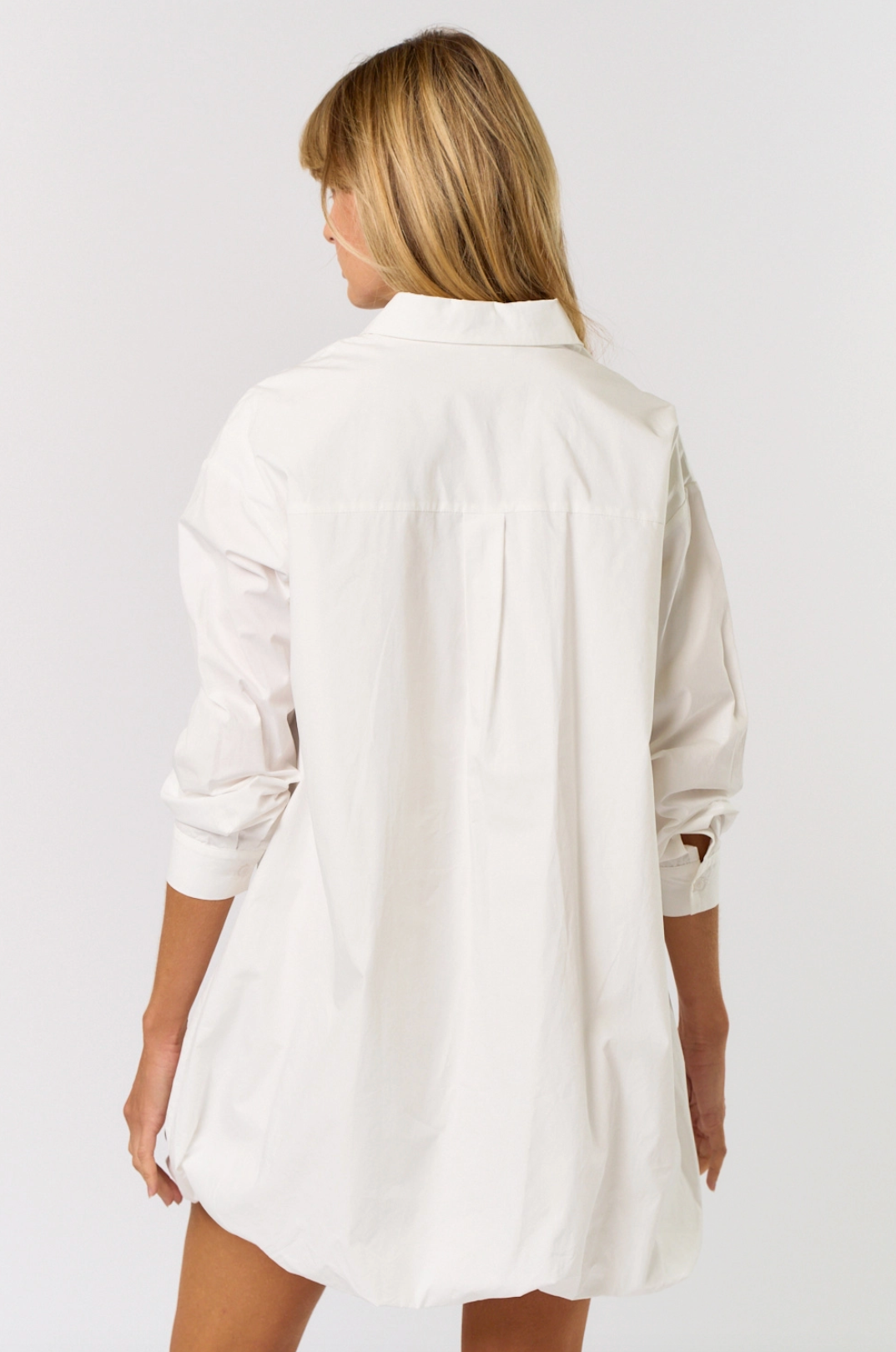 Button Down Shirt Bubble Dress