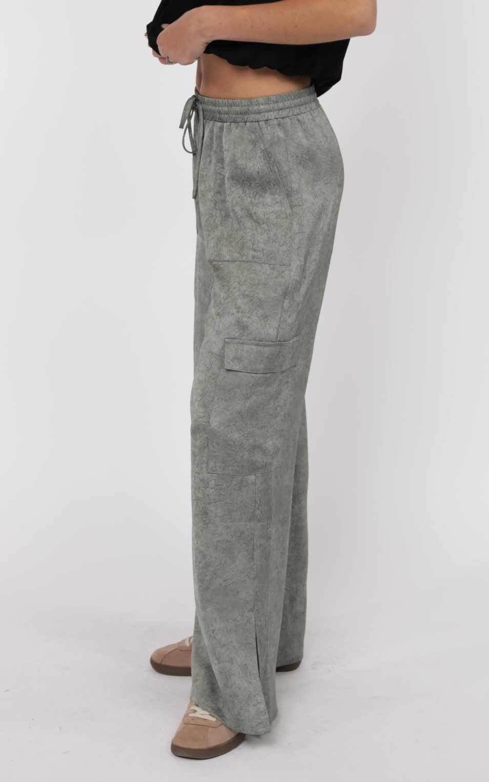 Forever Yours Satin Cargo Pants