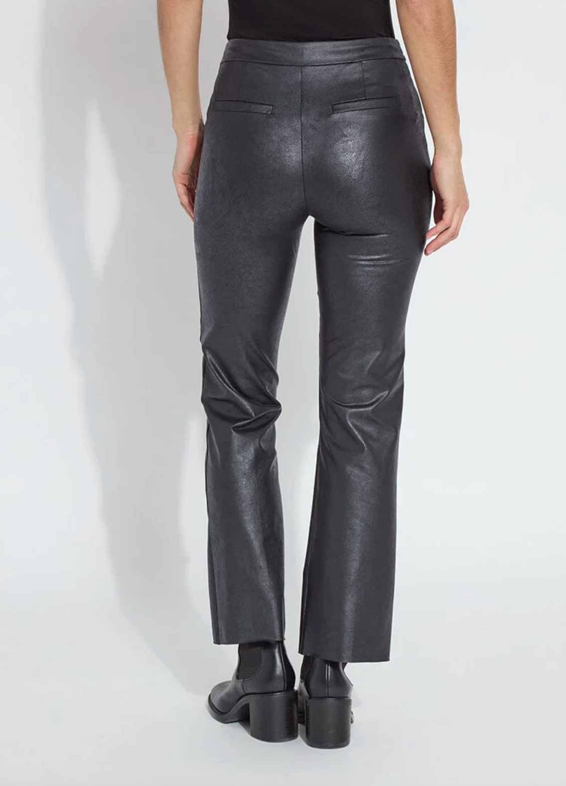 Elysse Foiled Leather Pant