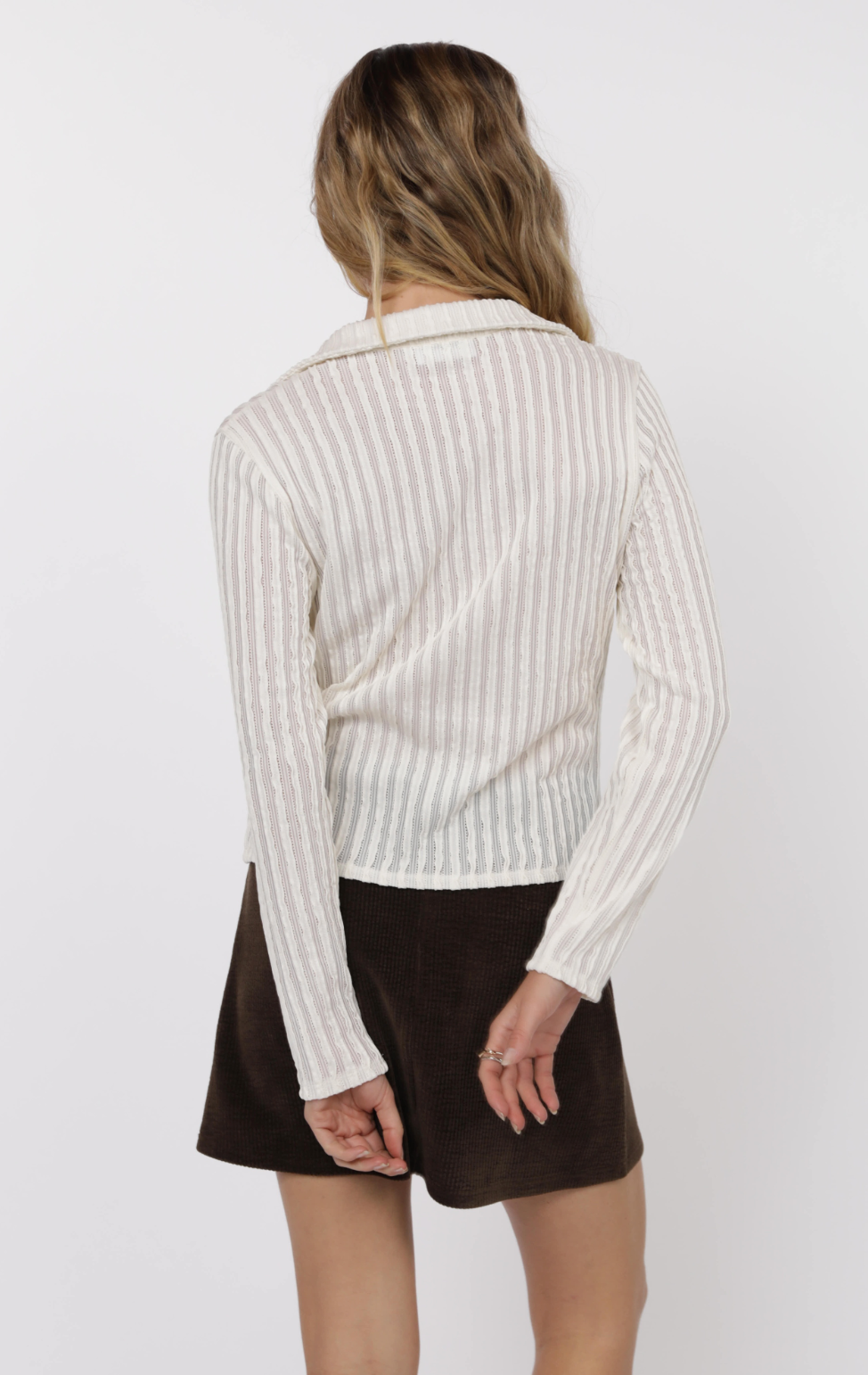 Hideaway Strip Knit Top