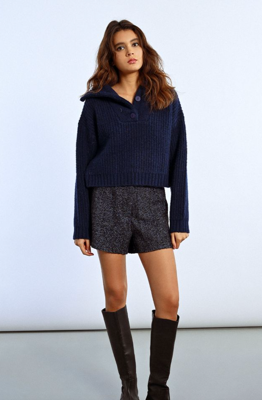 Bennet Button Knit