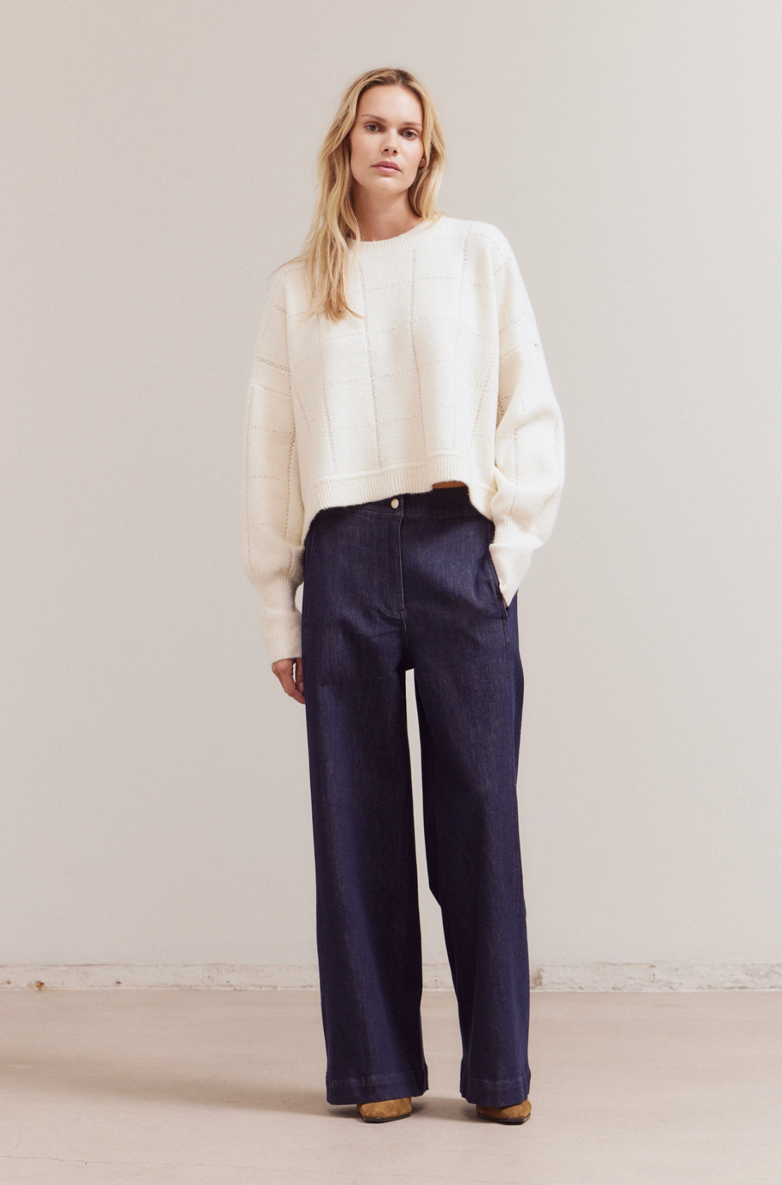 Texture Grid Knit