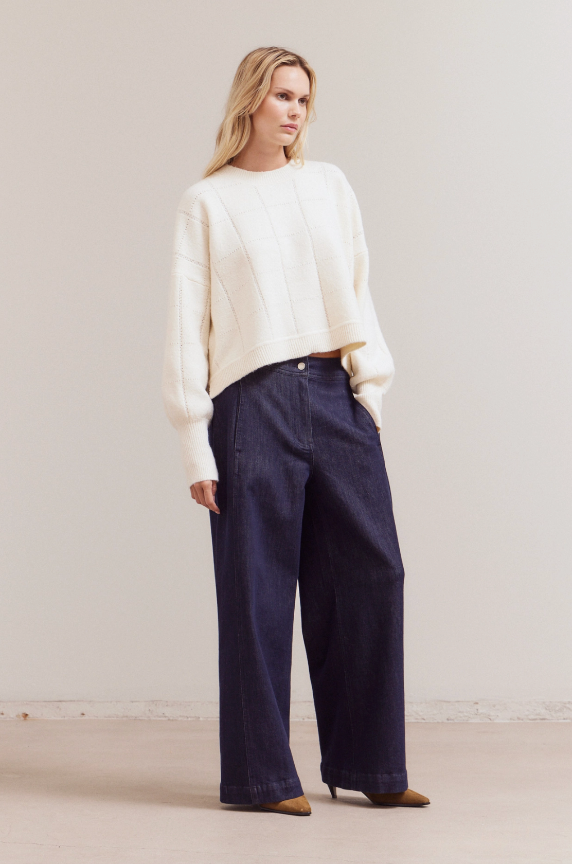 Texture Grid Knit