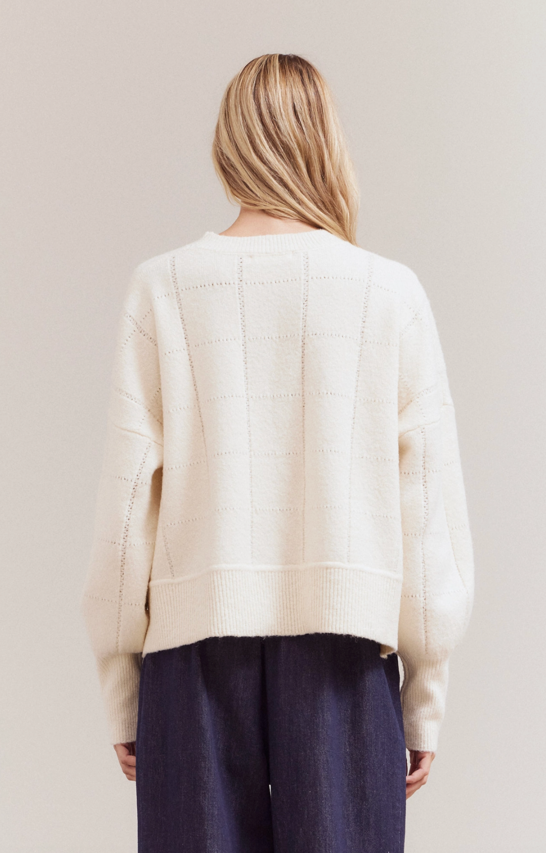 Texture Grid Knit