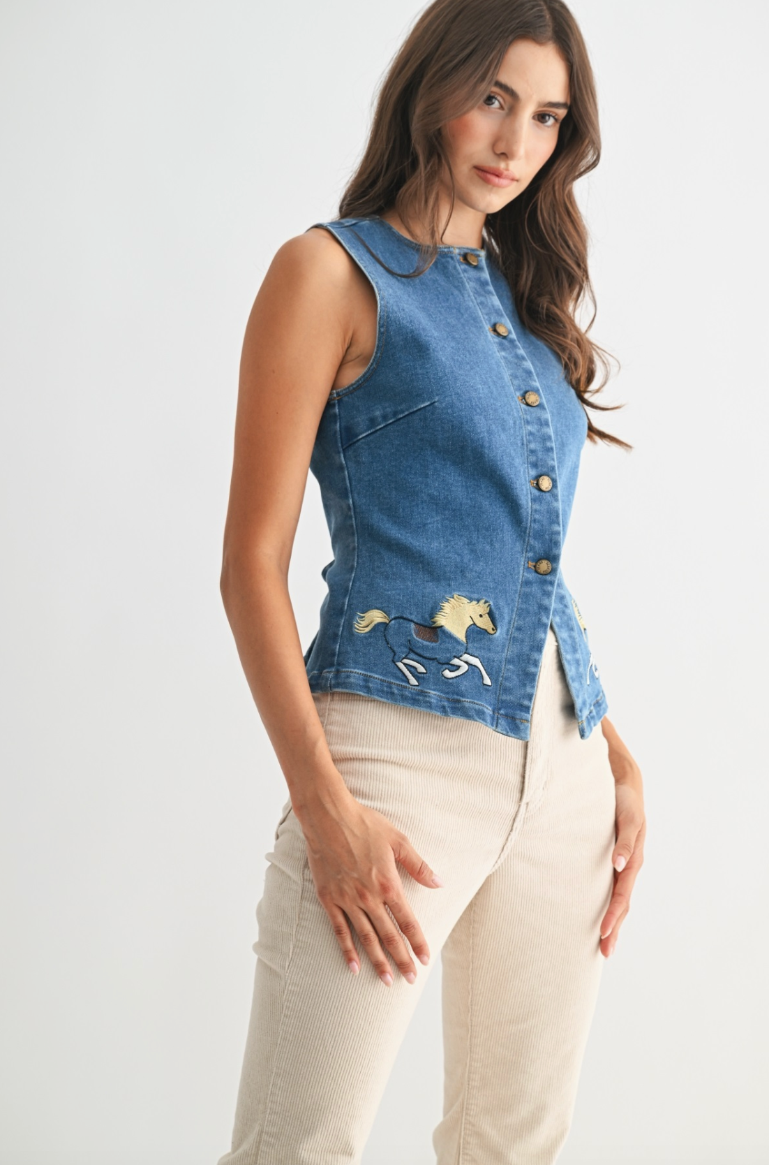 Mare Embroidered Vest